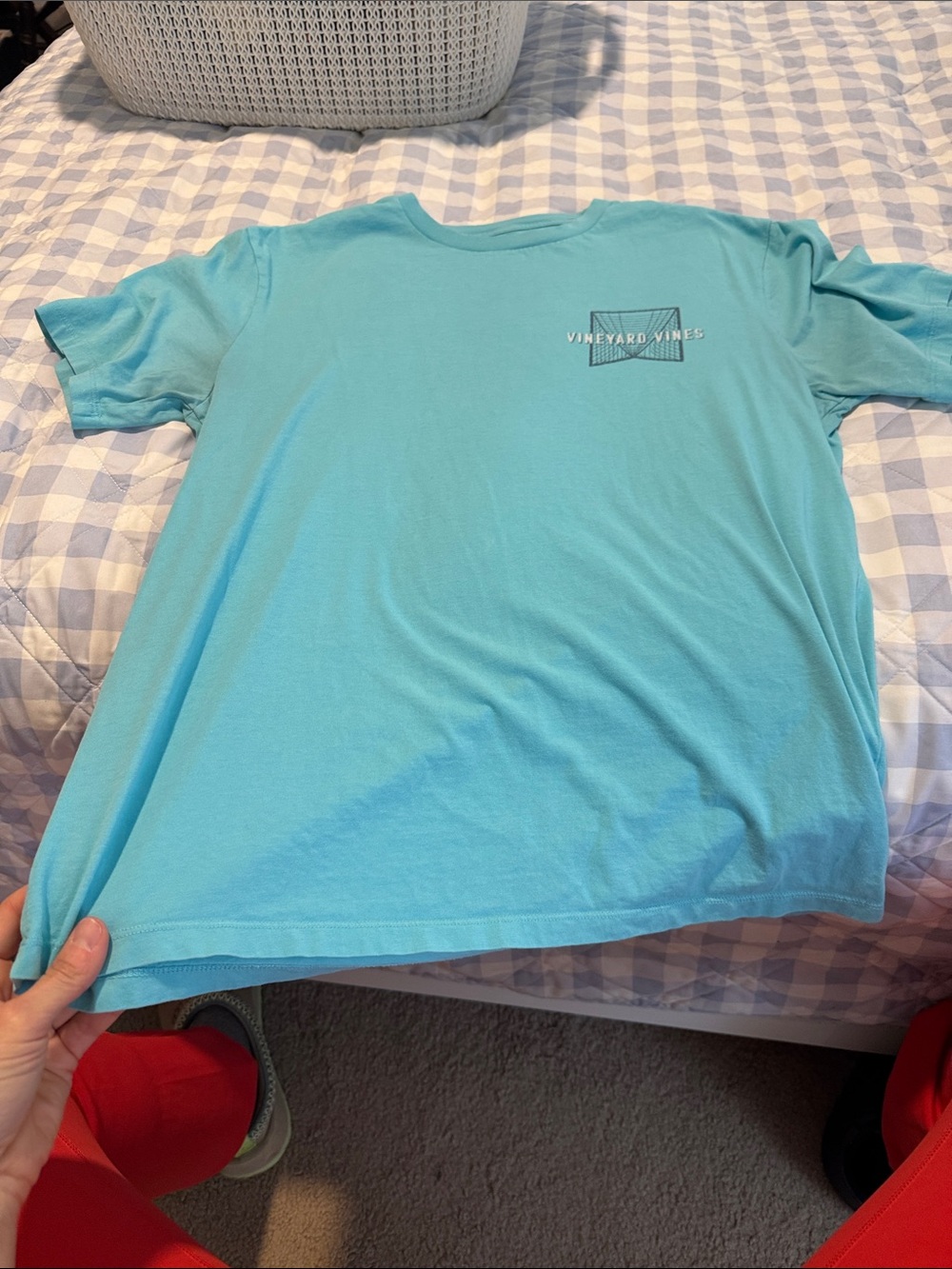 Vineyard Vines Kids Short Sleeve Tee in Aqua Blue